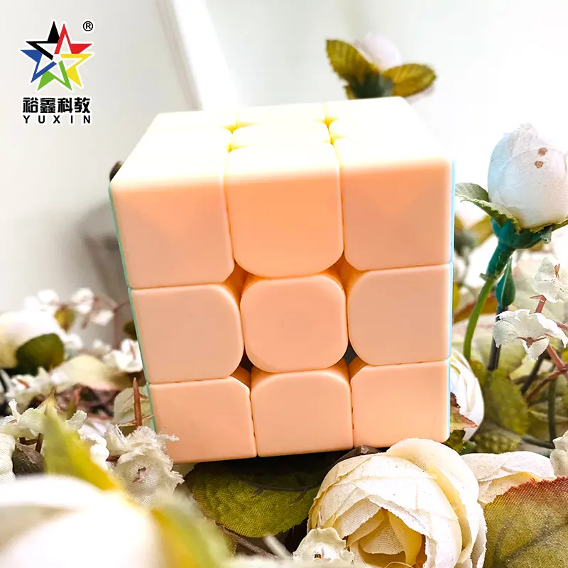 裕鑫马卡龙PVC三阶魔方，货号 1708，产品外观展示