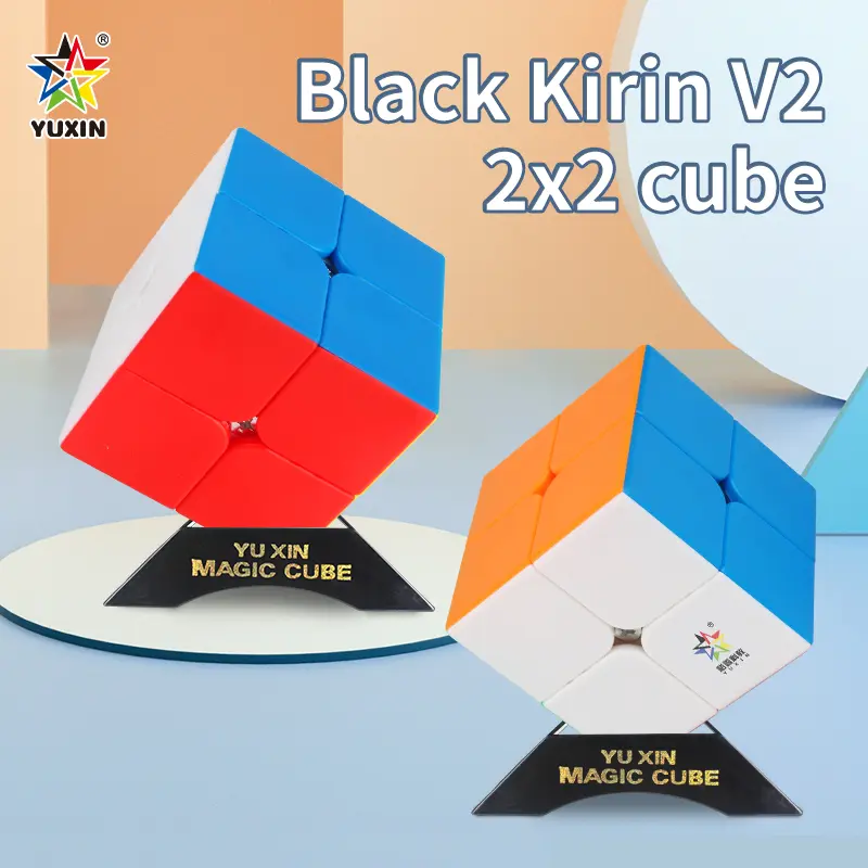 裕鑫黑麒麟二阶 V2 魔方，货号 1740，产品外观展示